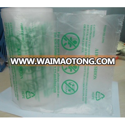 Inflatable transparent pillow bag type filling air cushion packaging